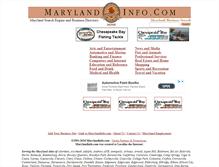 Tablet Screenshot of marylandinfo.com